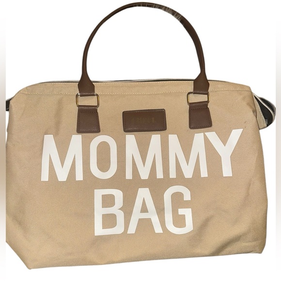 Mommy Bag in Tan Canvas with two organizer bags. Brand new! - Picture 2 of 12